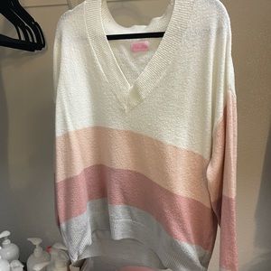 Color block sweater
